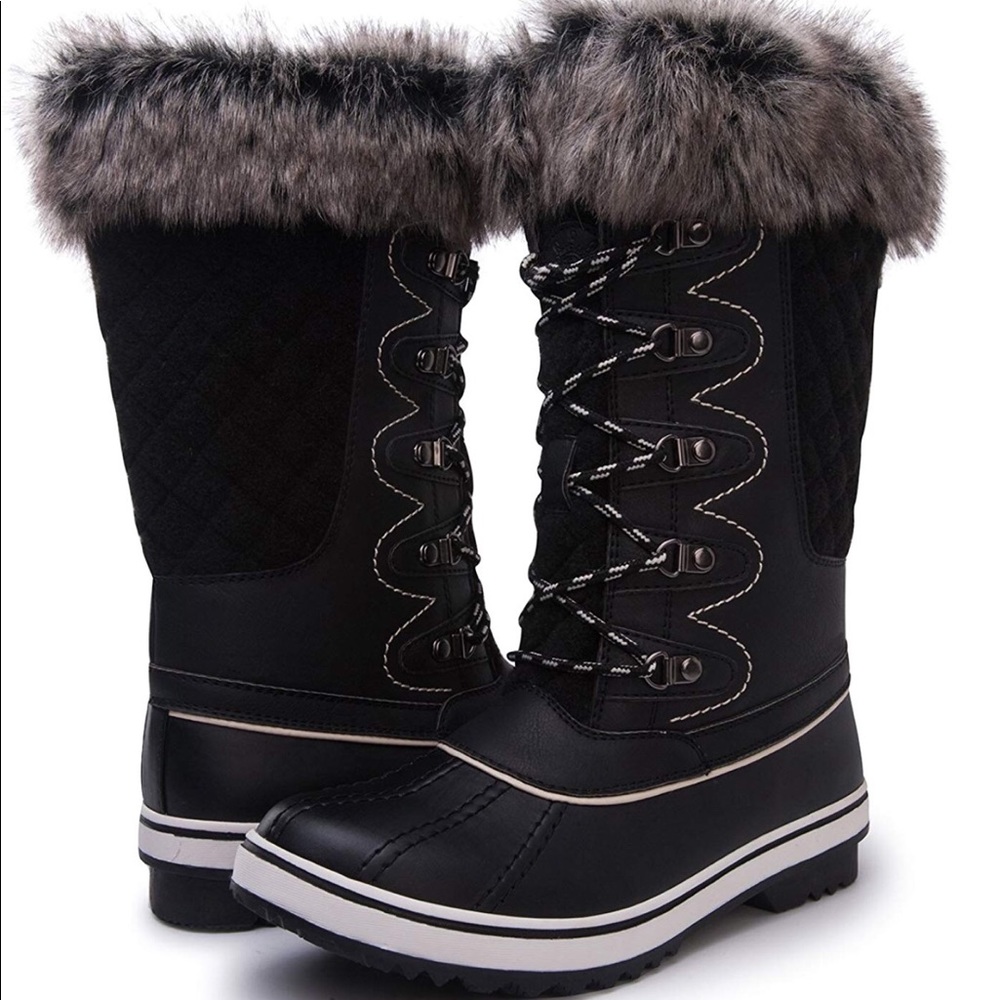 Kingshow Women’s waterproof winter boots